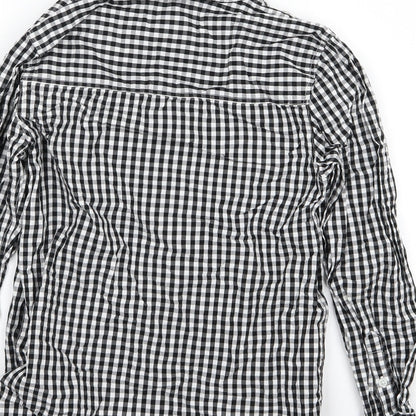 Mango Boys Gold Check Woven Basic Button-Up Size 10 Years