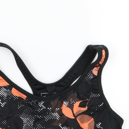 Primark Womens Black Floral  Cropped Tank Size 6