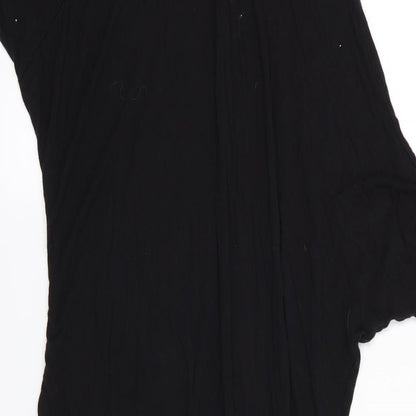 Prey of London Womens Black  Jersey T-Shirt Dress  Size S  - Aysemmetrical sleeves