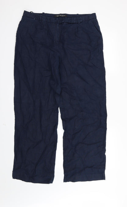 Womens UK Size 14 NEXT Regular Fit  Blue Trousers