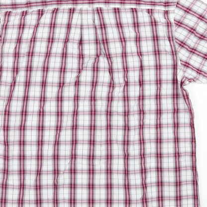 George Mens Red Striped Woven  Button-Up Size M