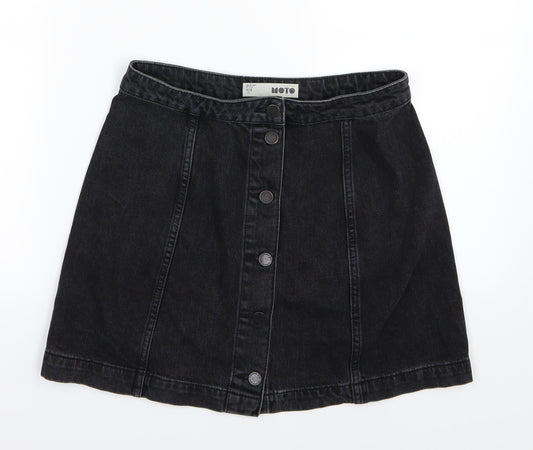 Womens UK Size 28 in Topshop A-Line Denim Skirt