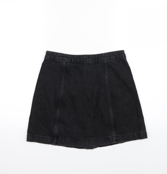 Womens UK Size 28 in Topshop A-Line Denim Skirt