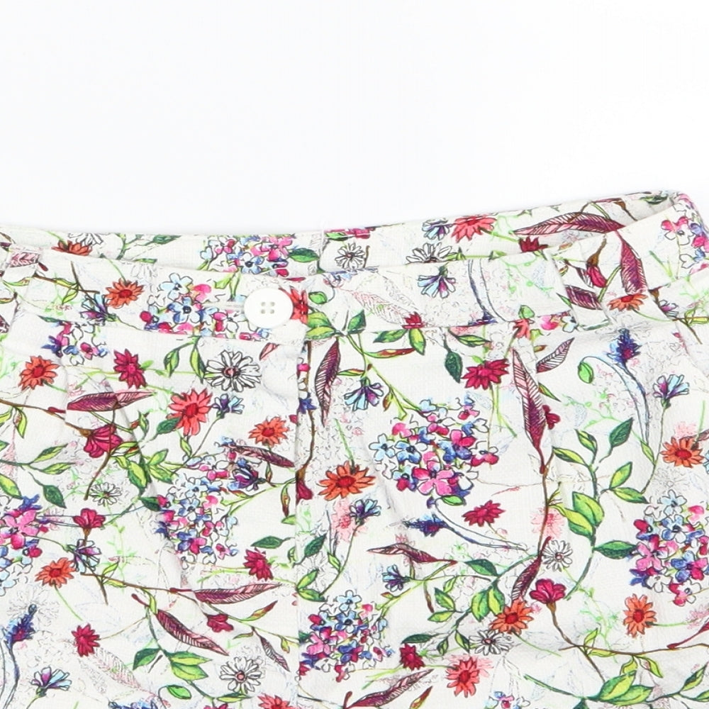 Nutmeg Girls Multicoloured Floral  Chino Shorts Size 12-13 Years