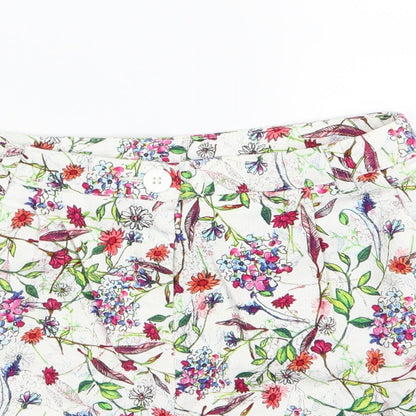 Nutmeg Girls Multicoloured Floral  Chino Shorts Size 12-13 Years