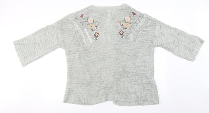 Primark Womens Grey   Cardigan Jumper Size M