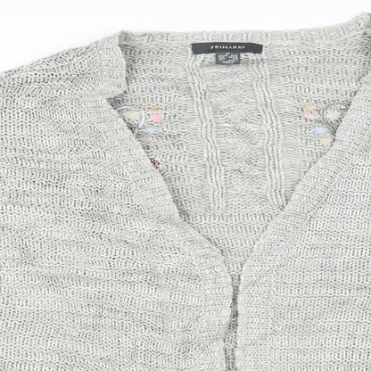 Primark Womens Grey   Cardigan Jumper Size M