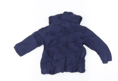 Marks and Spencer  Boys Blue   Cardigan Jumper Size 0-3 Months