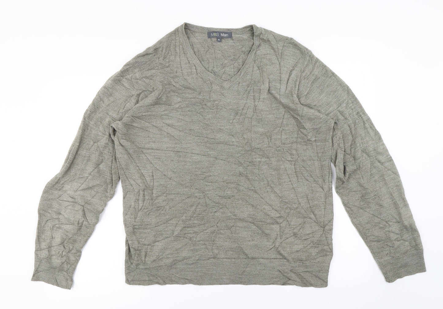 Marks and Spencer  Mens Brown   Pullover Jumper Size XL