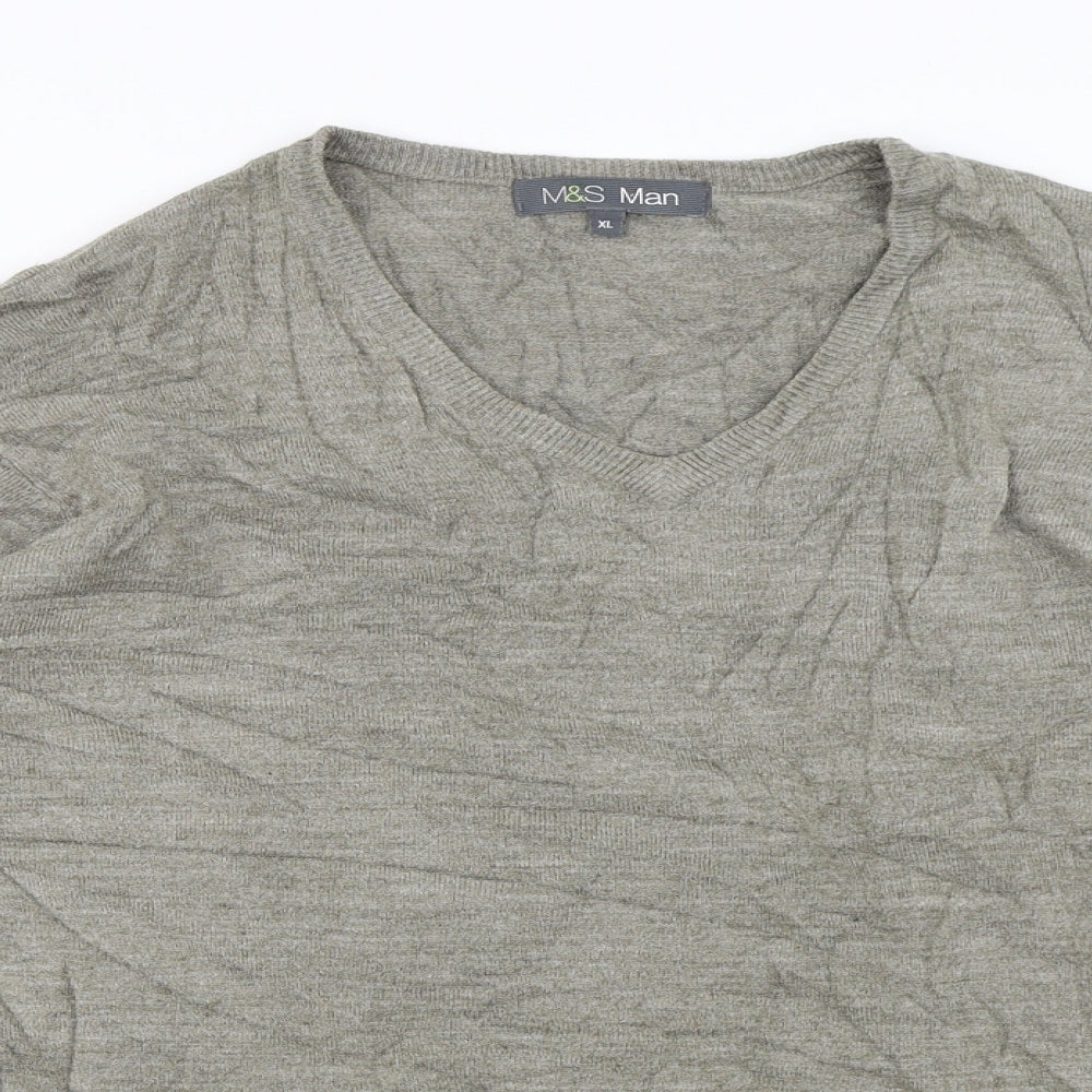 Marks and Spencer  Mens Brown   Pullover Jumper Size XL