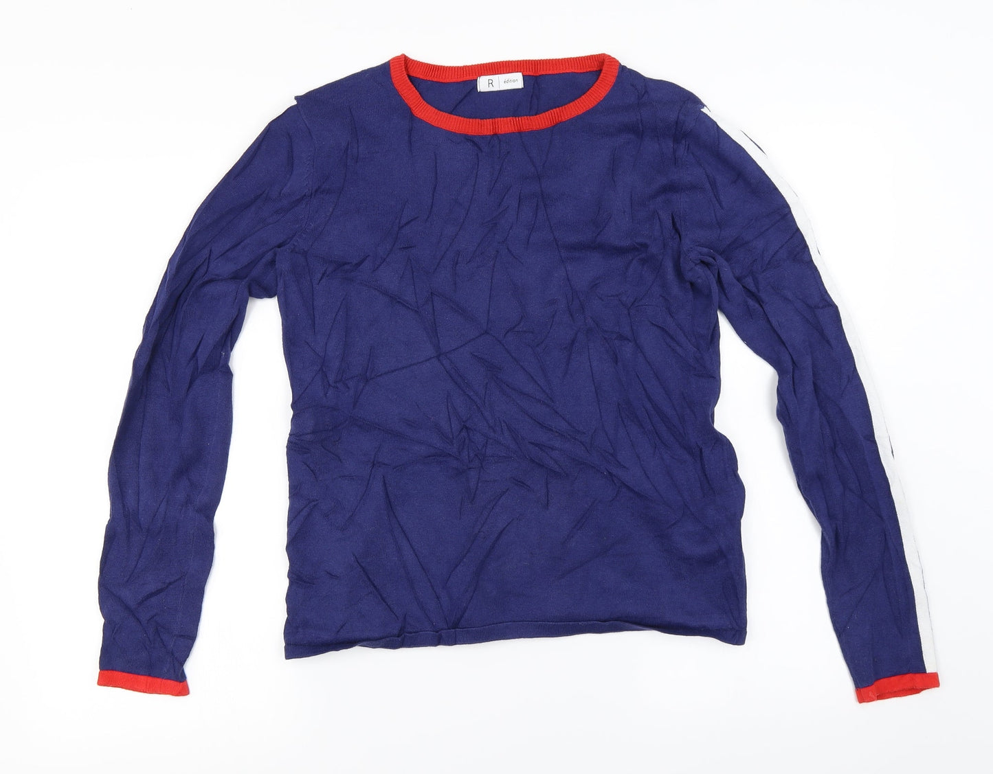 R Edition  Womens Blue   Pullover Jumper Size M