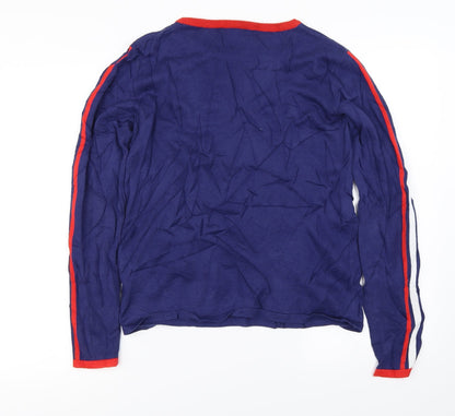 R Edition  Womens Blue   Pullover Jumper Size M