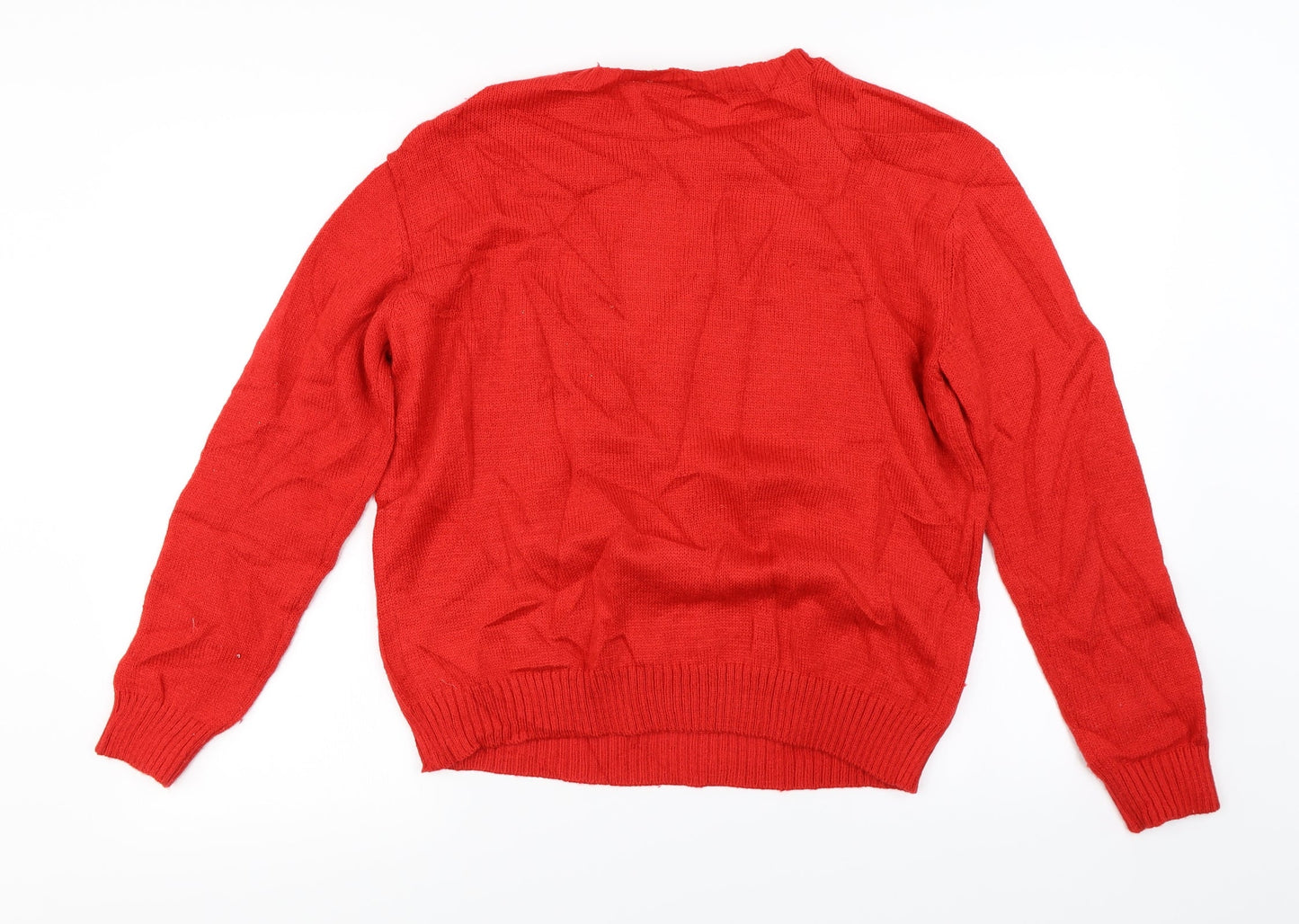 H&M Mens Red   Pullover Jumper Size M  - Christmas jumper