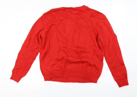 H&M Mens Red   Pullover Jumper Size M  - Christmas jumper