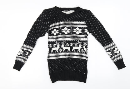 Boohoo  Womens Black   Pullover Jumper Size M
