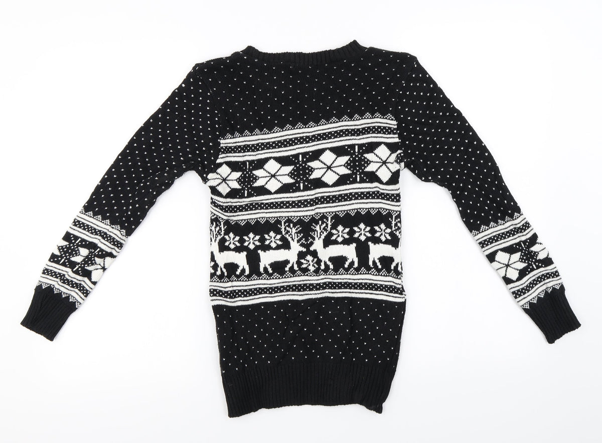 Boohoo  Womens Black   Pullover Jumper Size M