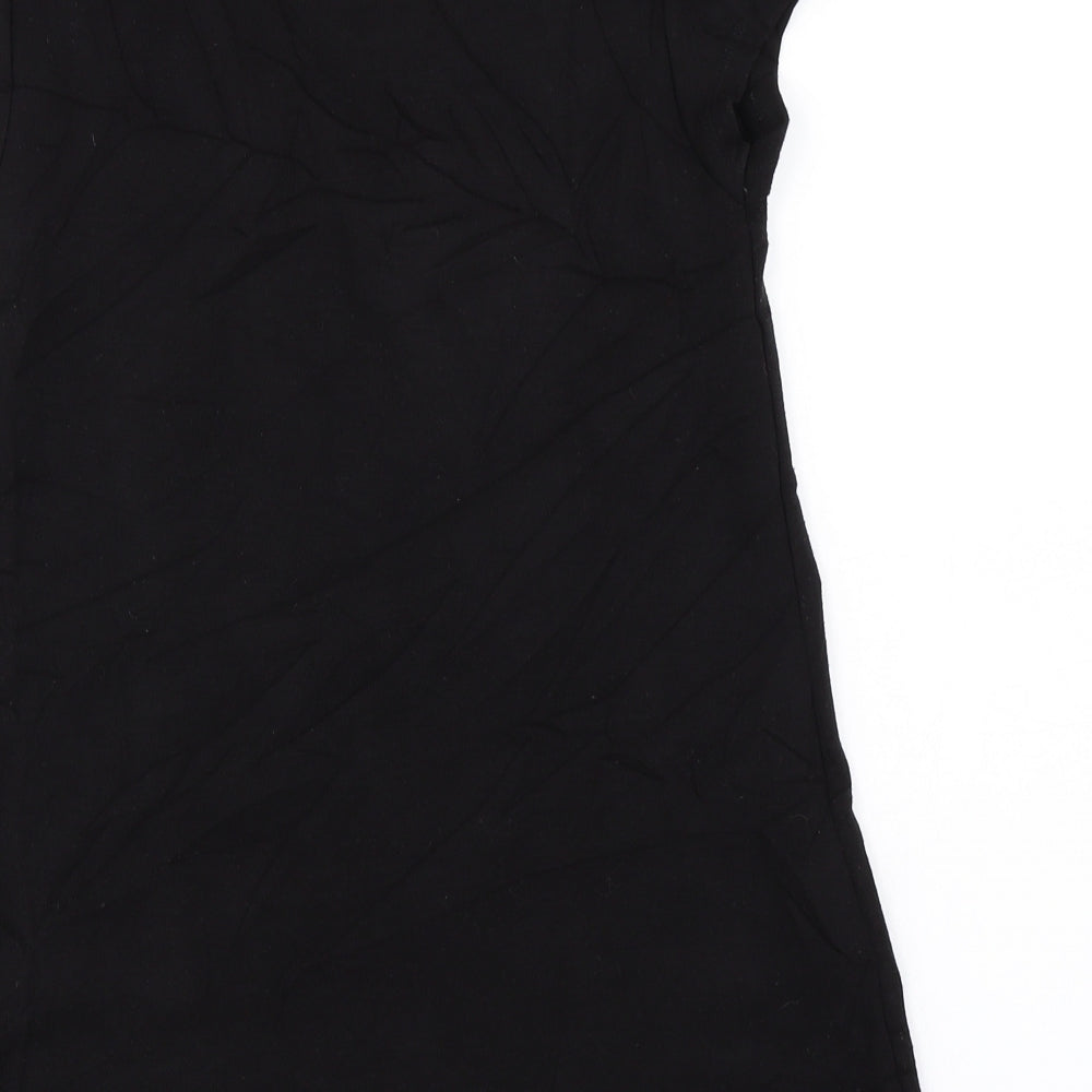 Womens UK Size M H&M Black Basic T-Shirt