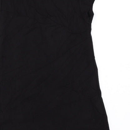 Womens UK Size M H&M Black Basic T-Shirt