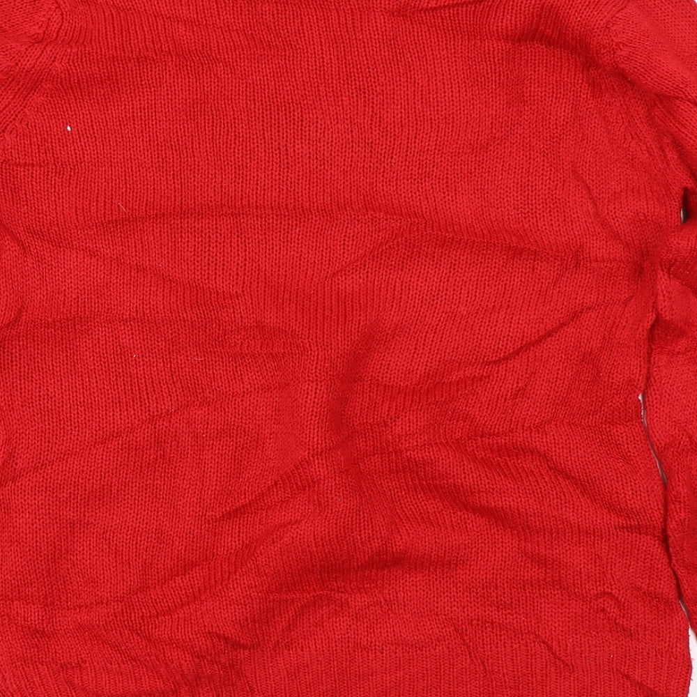 Select  Womens Red   Pullover Jumper Size 8  - Christmas jumper