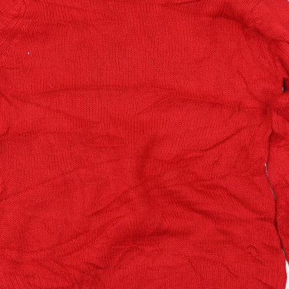 Select  Womens Red   Pullover Jumper Size 8  - Christmas jumper