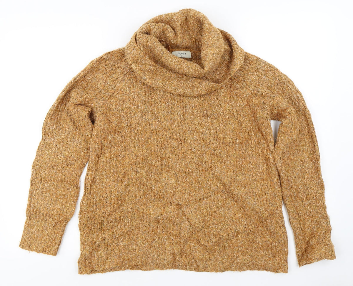 Papaya Womens Brown   Pullover Jumper Size S