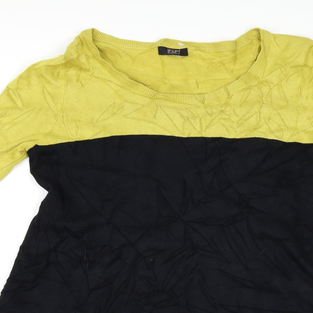 F&F Womens Black   Basic T-Shirt Size 10