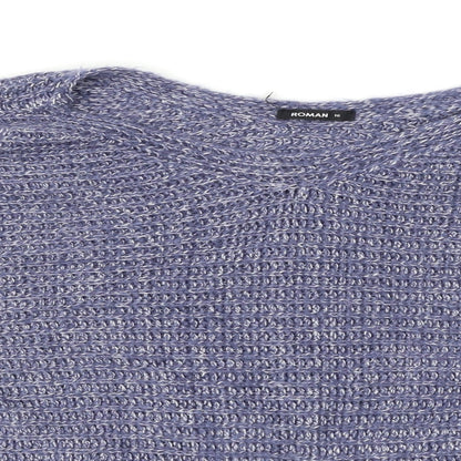 Roman Womens Blue   Pullover Jumper Size 16