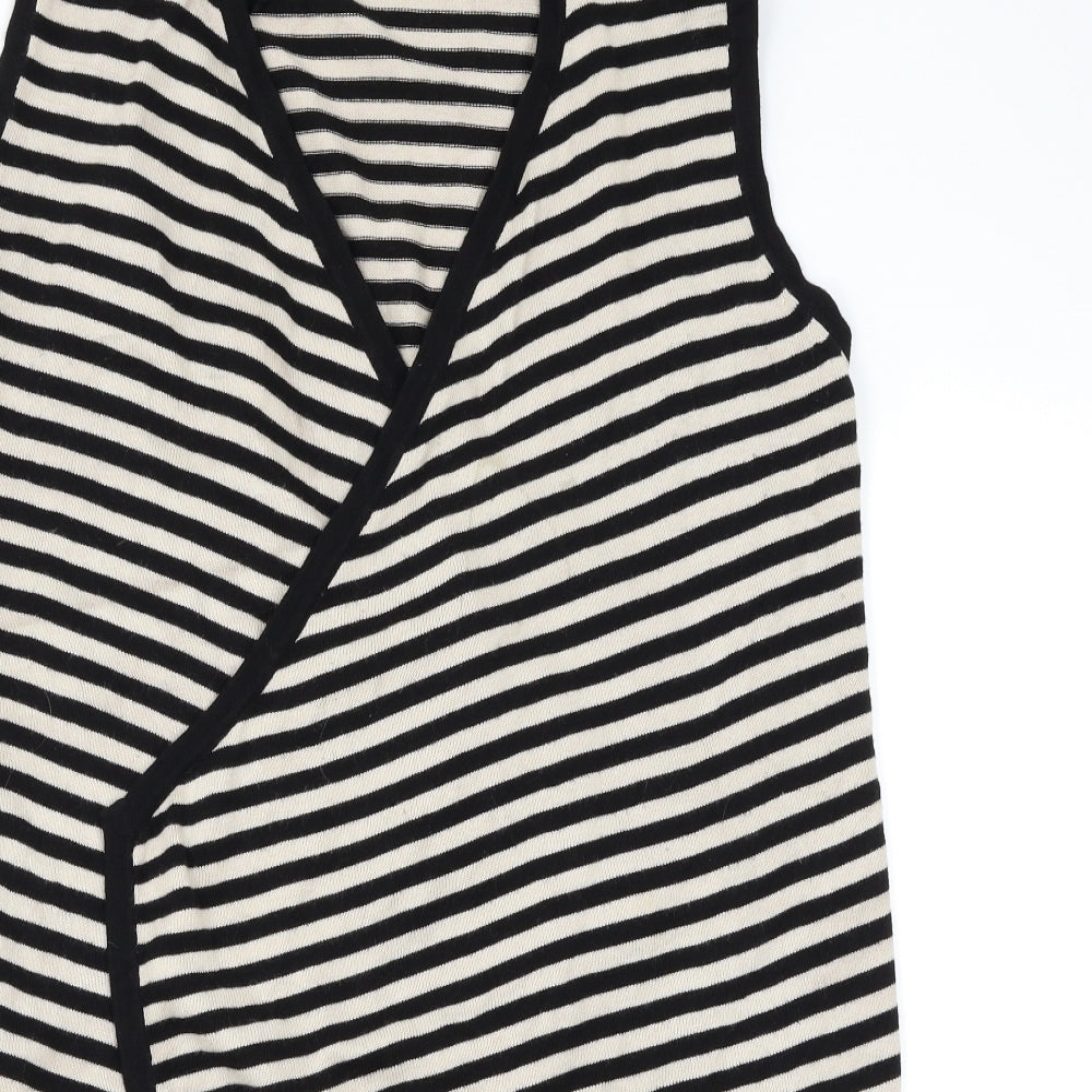 CC Womens Multicoloured Striped  Wrap Jumper Size M