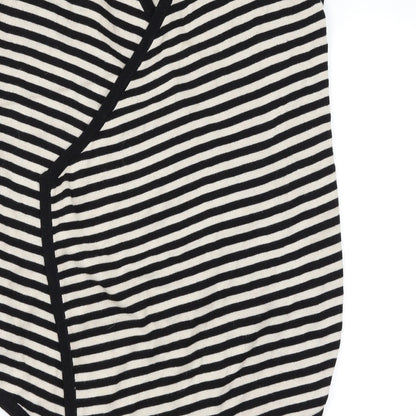 CC Womens Multicoloured Striped  Wrap Jumper Size M