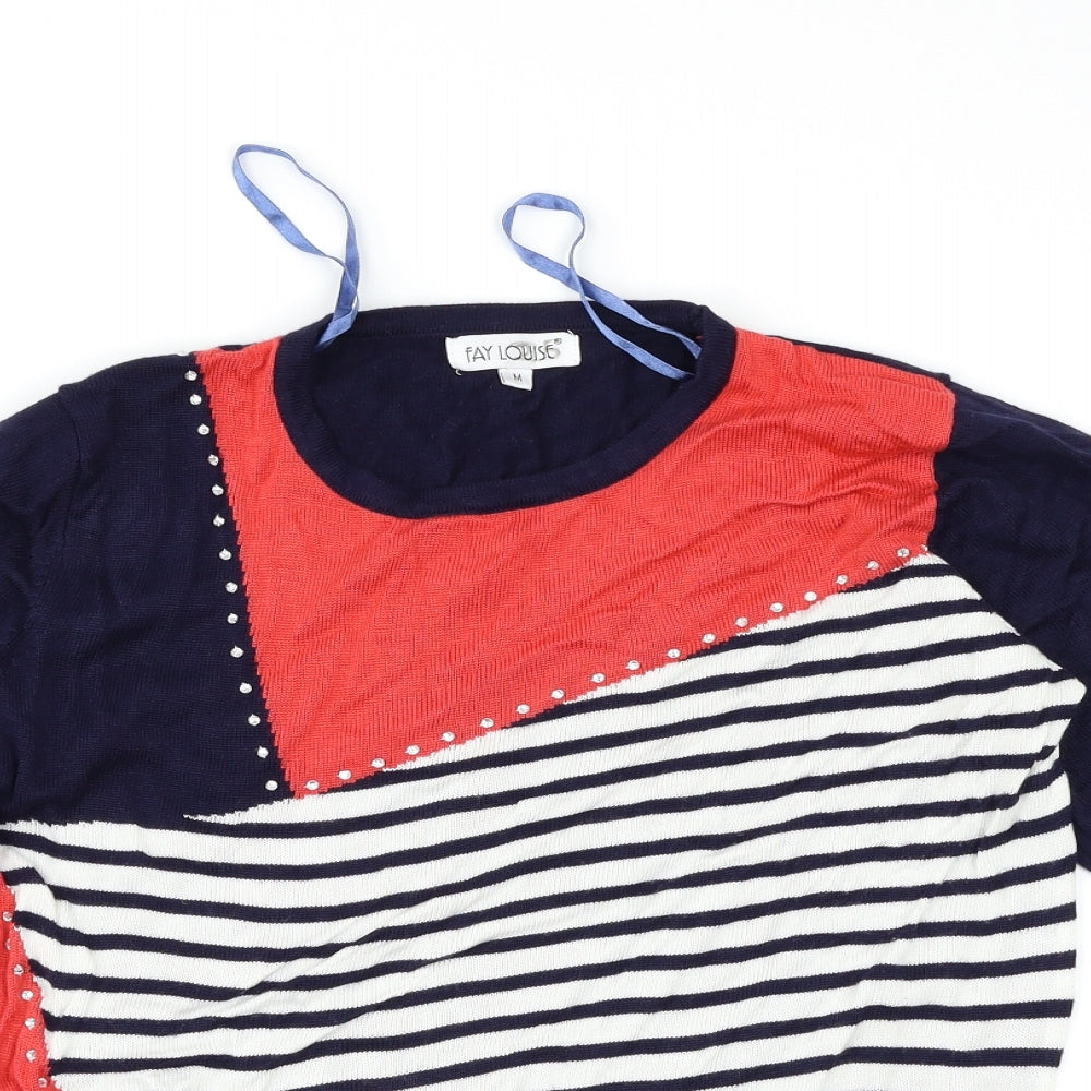 Fay Louise Womens Multicoloured   Pullover Jumper Size M