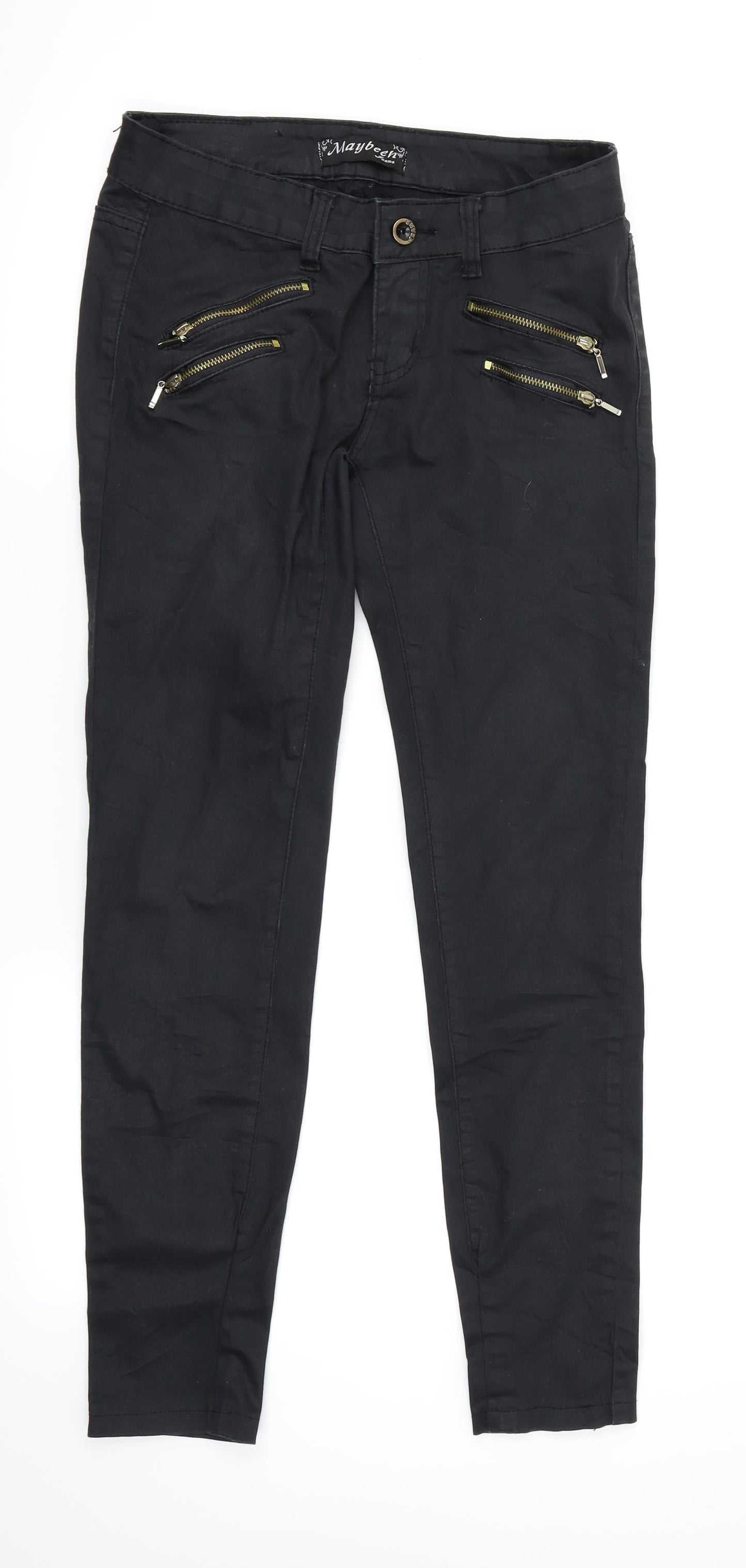 Maybeen Womens Black   Skinny Jeans Size 38 L26 in