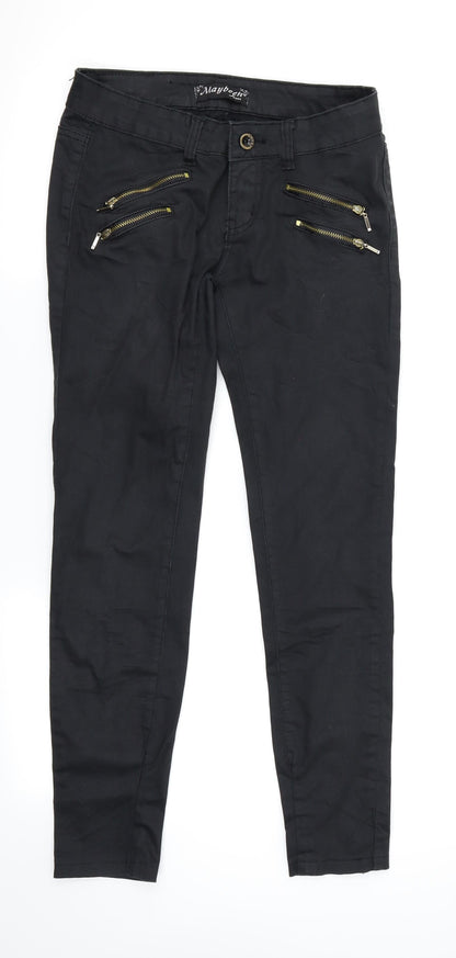 Maybeen Womens Black   Skinny Jeans Size 38 L26 in