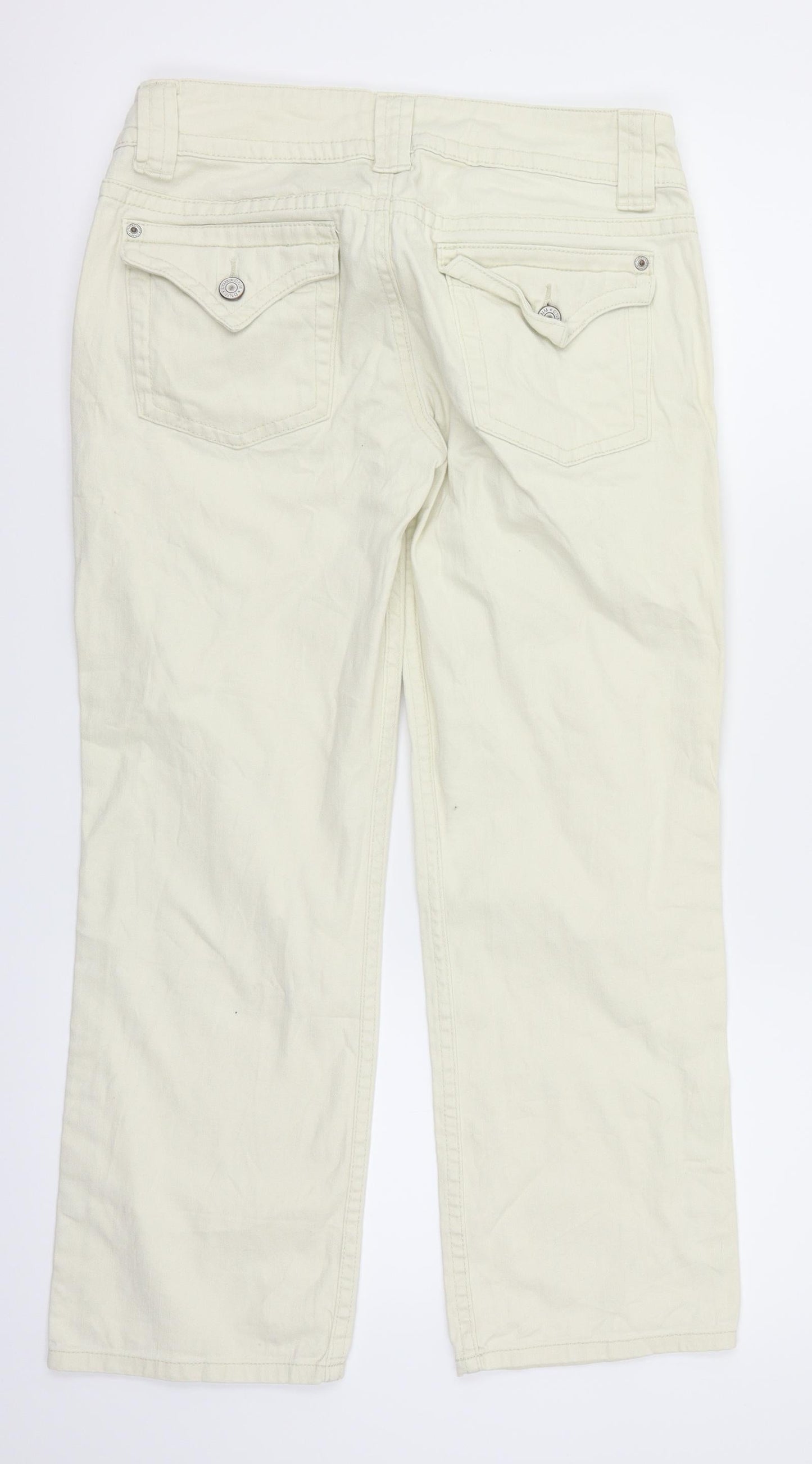 Now Womens White   Straight Jeans Size 10 L25 in