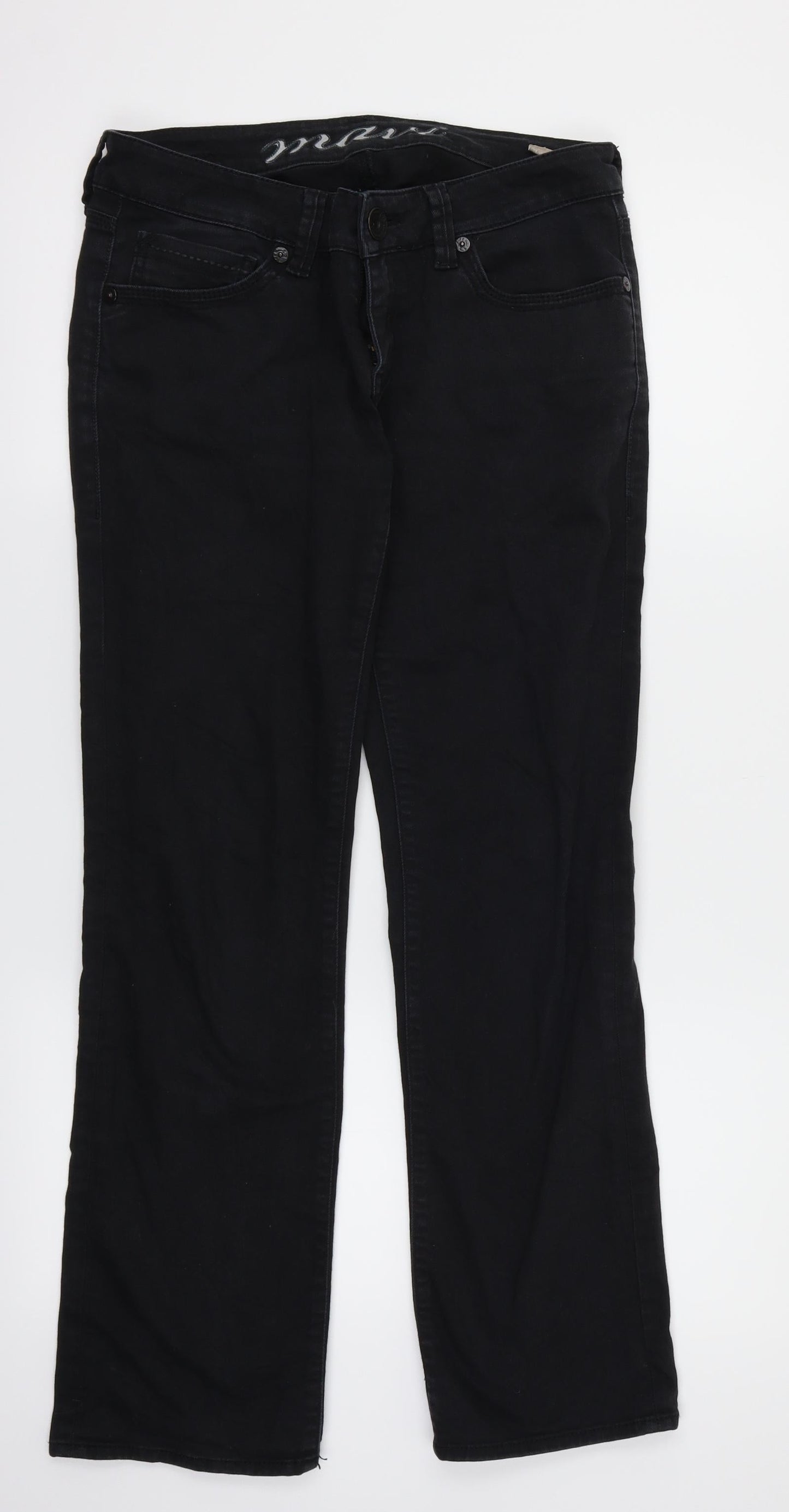 Mavi Mens Black  Denim Straight Jeans Size 29 in L30 in