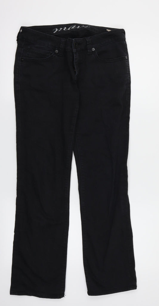 Mavi Mens Black  Denim Straight Jeans Size 29 in L30 in