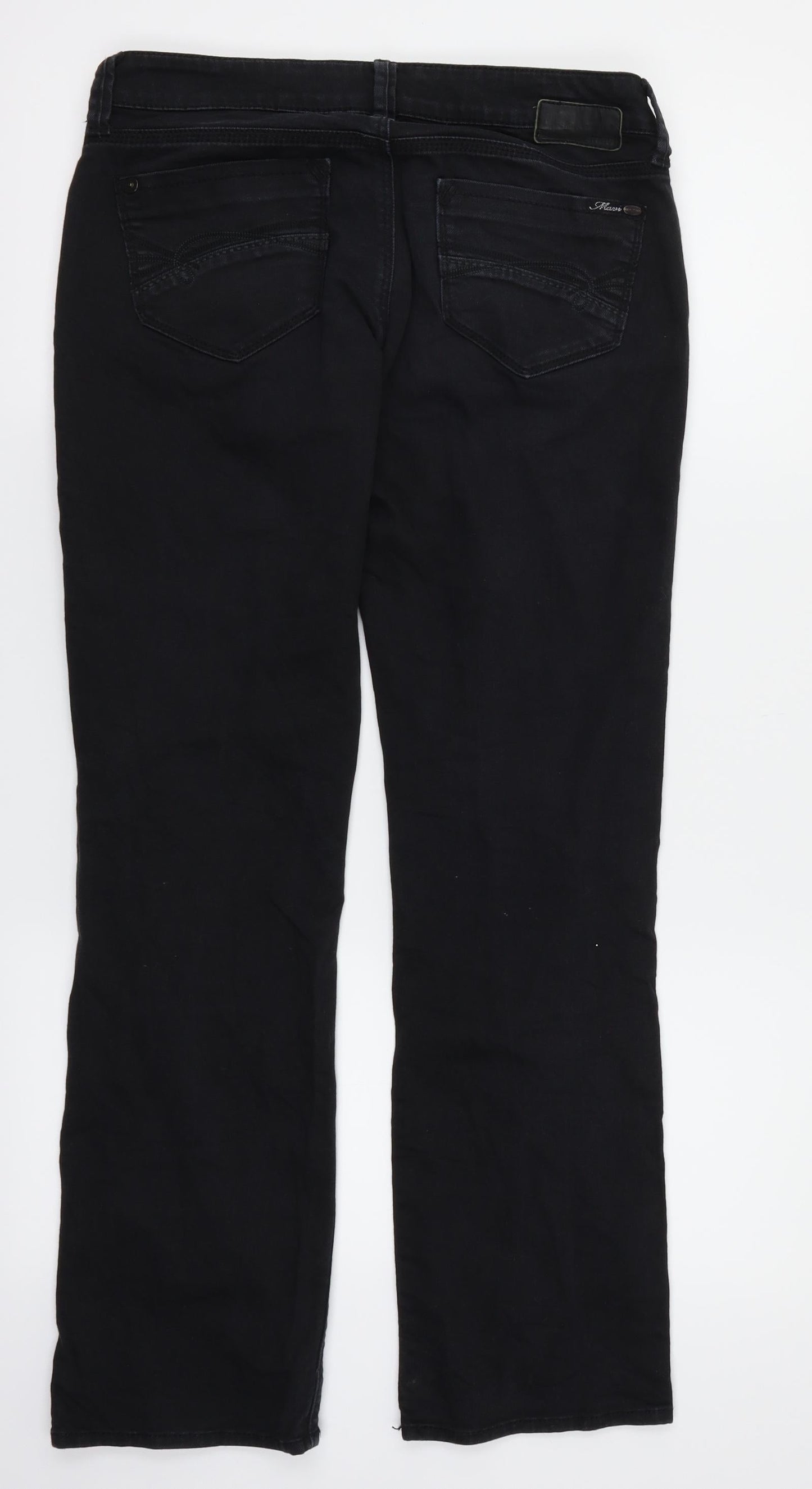 Mavi Mens Black  Denim Straight Jeans Size 29 in L30 in