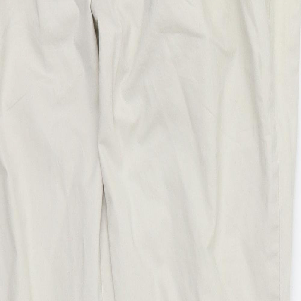 Dorothy Perkins Womens Beige  Denim Straight Jeans Size 12 L28 in