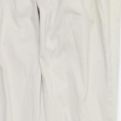 Dorothy Perkins Womens Beige  Denim Straight Jeans Size 12 L28 in