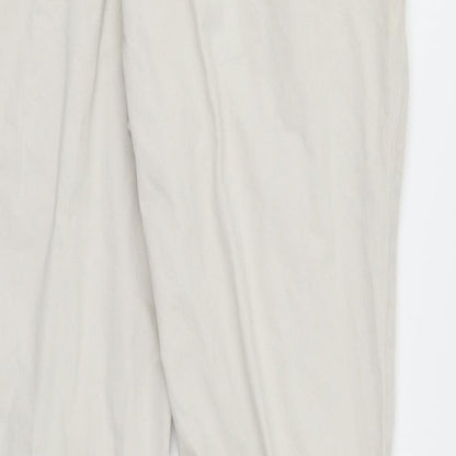 Dorothy Perkins Womens Beige  Denim Straight Jeans Size 12 L28 in