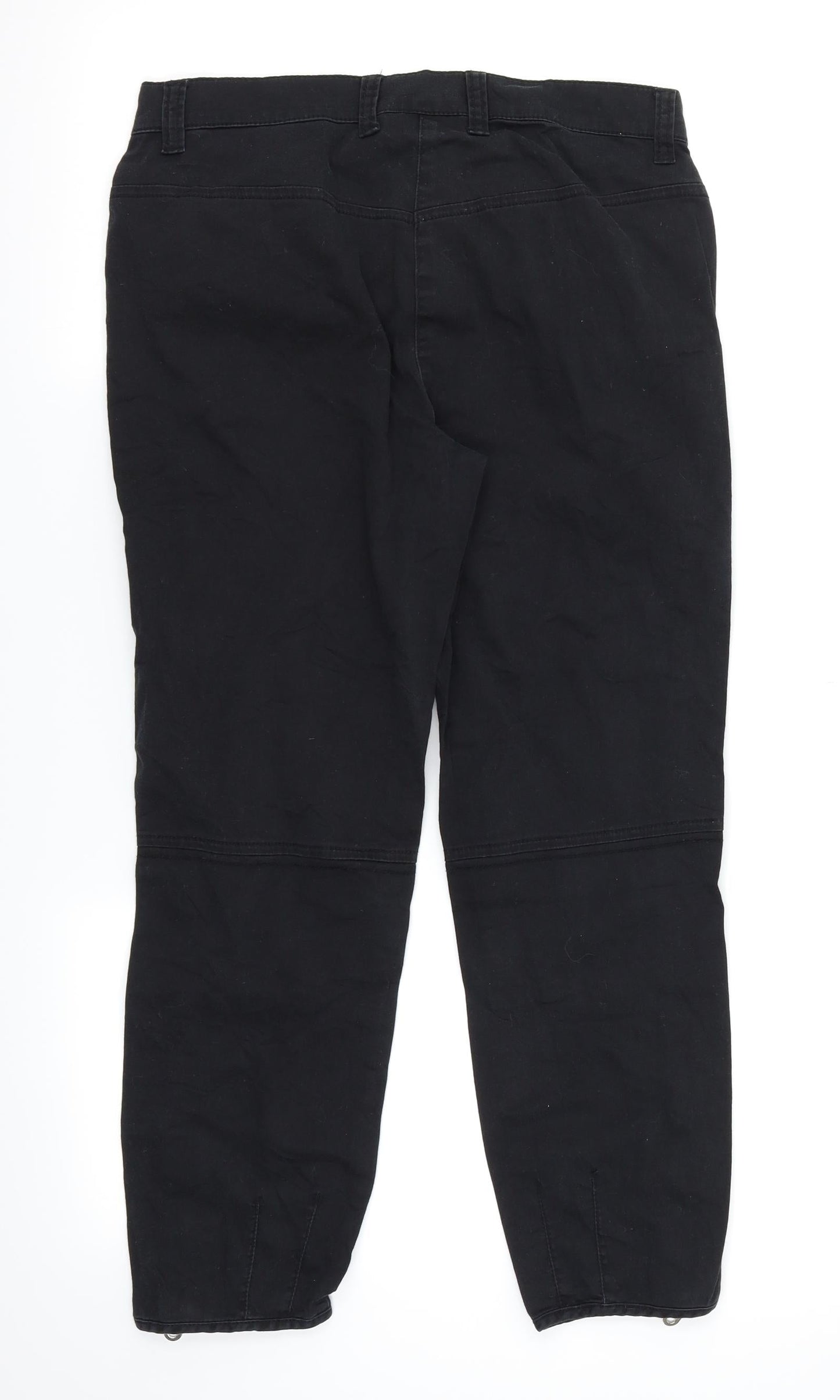Benotti Womens Black  Denim Straight Jeans Size 8 L23 in