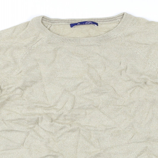 BHS Mens Beige   Pullover Jumper Size M