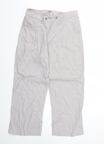 Etite Womens Grey   Trousers  Size 14 L26 in