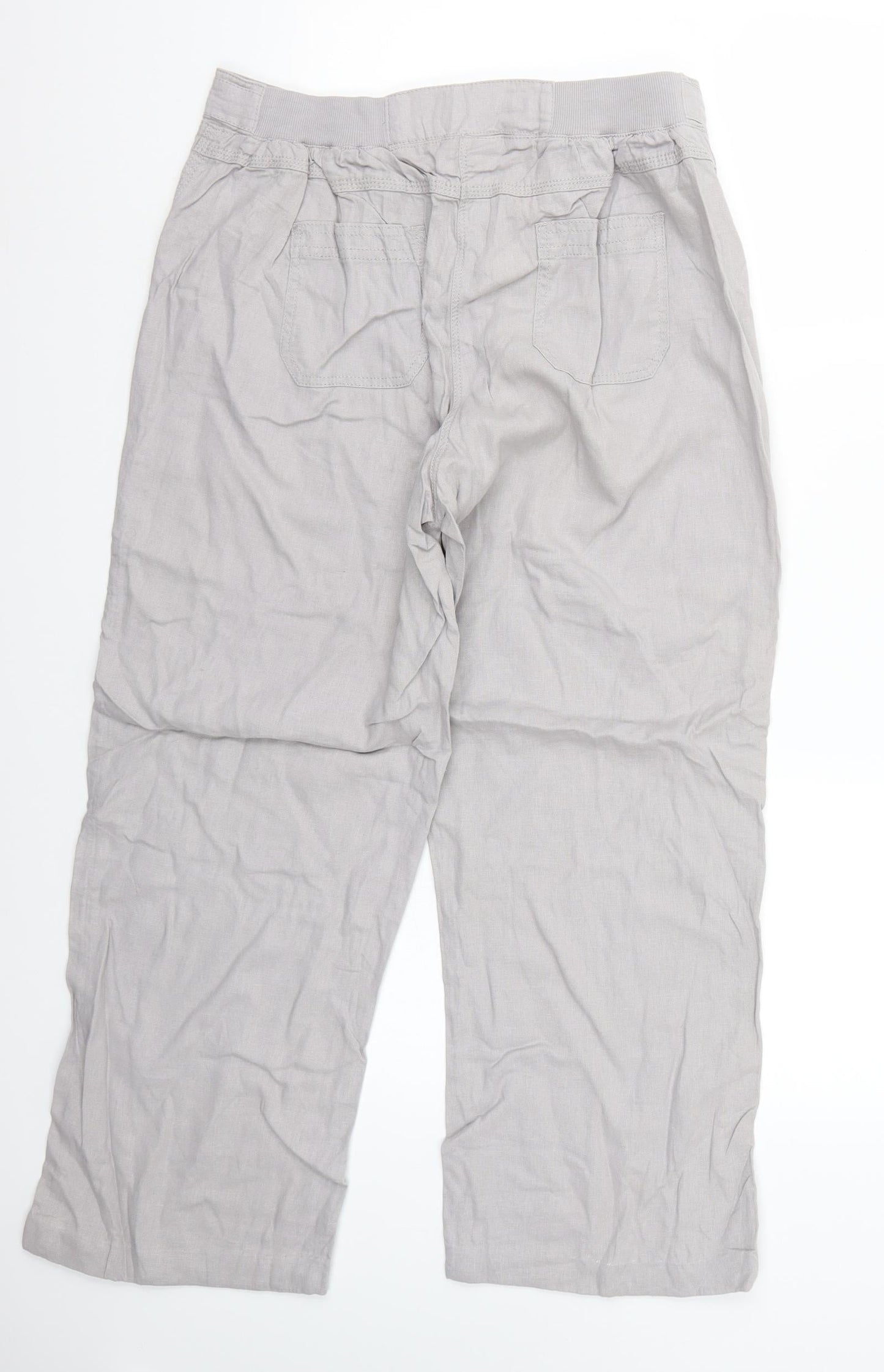 Etite Womens Grey   Trousers  Size 14 L26 in