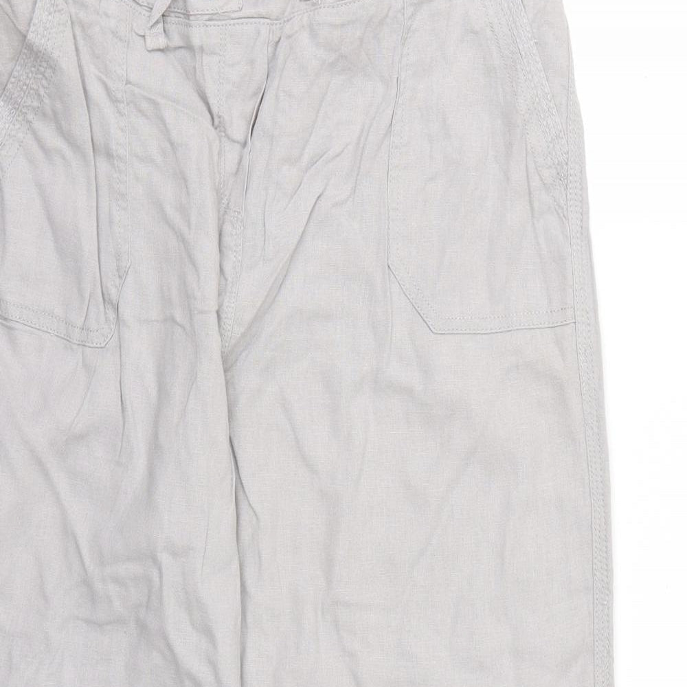Etite Womens Grey   Trousers  Size 14 L26 in
