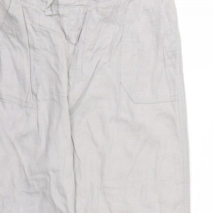 Etite Womens Grey   Trousers  Size 14 L26 in