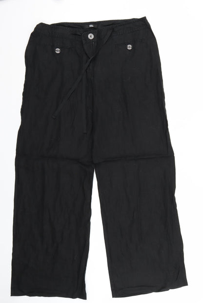 George Womens Black   Trousers  Size 14 L29 in