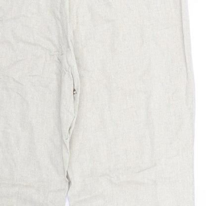 BM Womens Beige   Trousers  Size 18 L30 in