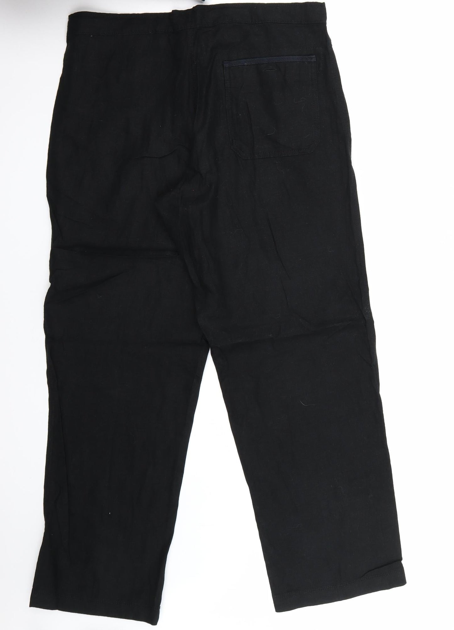 Womens UK Size 34 Marks and Spencer Regular Fit  Black Trousers