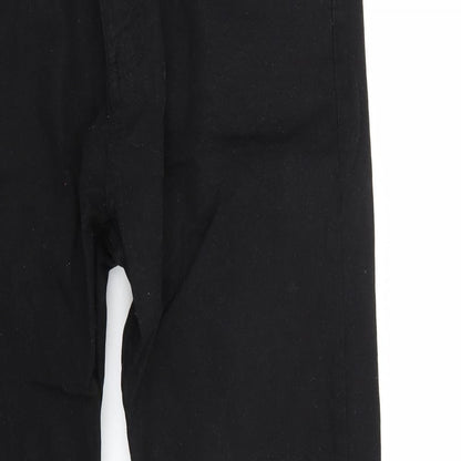 Denim & Co. Womens Black   Straight Jeans Size 34 L30 in