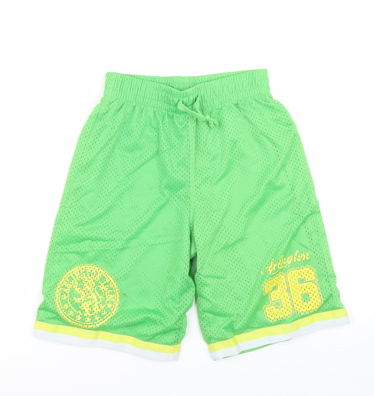 Rebel Boys Green   Sweat Shorts Size 11 Years